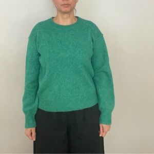 J.Crew Wool Blend Relaxed Pullover Sweater in Kelly Green